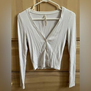 Aritizia Babaton White Cardigan